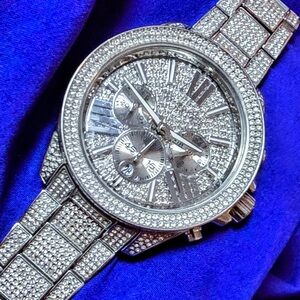 Michael Kors Wren Paved Women's Watch Bling 42mm Chrono